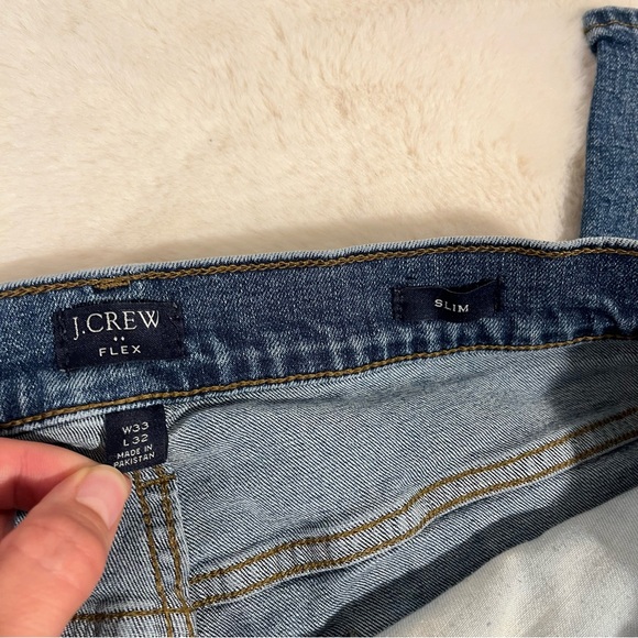 J. Crew Factory Slim-fit flex jean in medium tinted wash Men’s W33 L32 - Picture 8 of 11